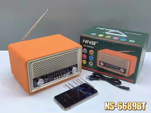 Altavoces Retro de Escritorio NS-6689BT, Radio con Subwoofer Inalámbrico, Transmisión Multibanda <span class=keywords><strong>AM</strong></span>/FM/SW para el Hogar y la Oficina - Product Image 3