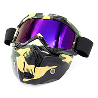Masque facial en TPU pour paintball, lunettes de motocross, lunettes de moto pour la course à moto