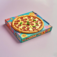 Runde Lebensmittel box mit Einweg-Holzdeckel Pizza und Käsekuchen Einweg verpackung Pappkarton Pyramid Cheese cake Food Box
