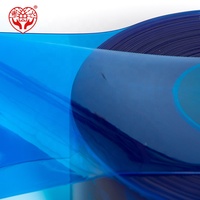 Rideau en bande de PVC souple transparent bleu Xieren, anti-UV, pour l'intimité, rideau de porte en plastique pour atelier industriel