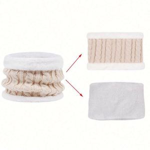 Ensemble 3 pièces bonnet, écharpe et gants en fausse fourrure tricotée pour enfants, personnalisable, chaud et doux pour la peau, 100 % polyester - Product Image 2