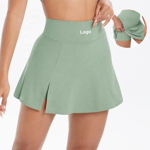 YIYI Saia-Short de Golfe Feminina Justa de Verão Com Shorts Saia de Tênis Cintura Alta Linha A Minissaia Atlética Saias para Pickleball - Product Image 1