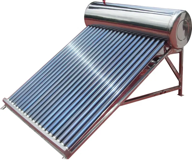 Aquecedores solares de água pressurizados, 150l, 180l, 200l, 240l, 300l, tubos evacuados de alta pressão para aquecedores de água solares para residencial