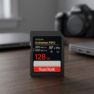 For Extreme PRO 128GB <b>SDXC</b> UHS-II <b>Memory</b> <b>Card</b> 4K Compatible 300MB/s Read/Write Micro Interface V90 Plastic Class 10 - Product Image 2