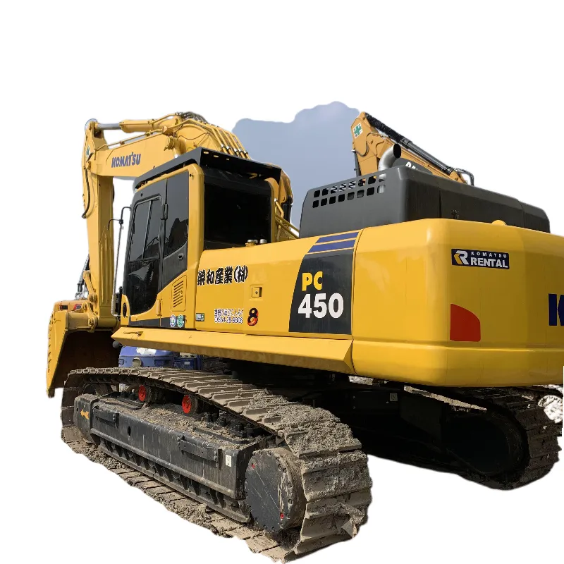 Escavadeira de esteira PC450-8 para terraplanagem, método de carregamento de escavadeira pesada PC450 de 45 toneladas