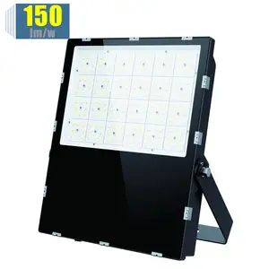 Luz de inundación led de aluminio de fundición a presión, con vidrio templado y lente PMMA, para exteriores, 100w, 300w, 200w, envío rápido