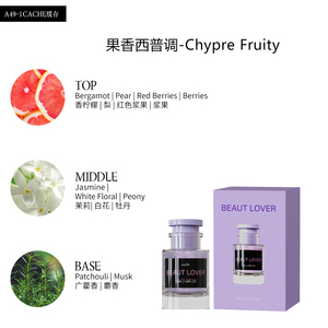 BEAUT LOVER <span class=keywords><strong>Cache</strong></span> Chypre Parfum Fruité pour <span class=keywords><strong>Femme</strong></span>, Parfum Longue Durée 50ml - Product Image 6