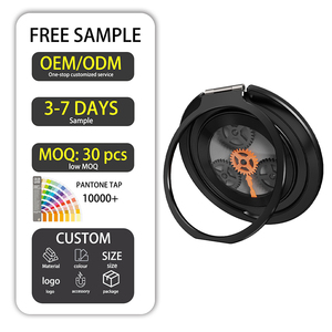 Soporte de Anillo para Teléfono con Rotación de 360 Grados, de Primera Calidad, Personalizable, de Aleación de Aluminio, Plegable, Adhesivo, para Sujetar con el Dedo - Product Image 1