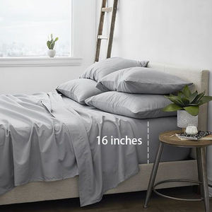 Ensemble écologique en fibre de bambou biologique 300 fils Literie douce en soie naturelle Ensemble de literie king Size fabriqué en Chine - Product Image 2