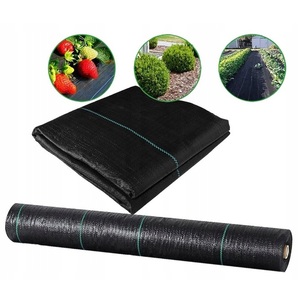 Toile de paillage anti-mauvaises herbes en polypropylène non tissé noir et vert <span class=keywords><strong>pour</strong></span> aménagement paysager, agriculture, jardin et serre - Product Image 6