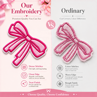 Patchs thermocollants personnalisables en PVC rose effet denim pour cheerleading et jours de match, motifs rectangulaires, étoiles, nœuds, appliques mégaphone de cheerleading, style preppy