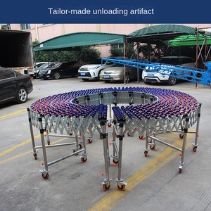 سرعة قابلة للتعديل تلسكوبية تحول عجلة التعامل مع قطعة أثرية لتفريغ/تحميل ناقل الفولاذ المقاوم للصدأ للناقل المستخدم - Product Image 3