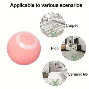 Electric <b>Smart</b> Usb Rechargeable Cat Toy Interactive Automatic Rolling Ball Intelligent Toys for Indoor Cats <b>Game</b> - Product Image 6