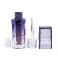 Tube de rouge à lèvres rond givré rose personnalisé de 3,8 ml, flacon vide en plastique avec bouchon à vis pour gloss à lèvres, fabriqué par des fabricants