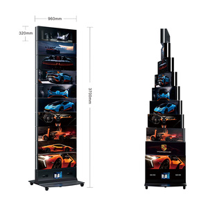 New Arrival cơ khí <span class=keywords><strong>LED</strong></span> hiển thị 10 lớp 2 khuôn mặt <span class=keywords><strong>LED</strong></span> Poster trong nhà xoay bảng quảng cáo - Product Image 5