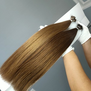 Extensiones de Cabello Humano Remy 100% Ruso de Dragonbeauty Factory, Extensiones de Cabello con Microperlas Tipo I, Cabello Humano Frío de Calidad Profesional - Product Image 2