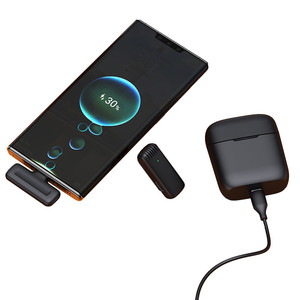Mini 500mAh 2,4G Caja de almacenamiento recargable Micrófono inalámbrico de solapa omnidireccional Micrófono para iPhone iPad Ideal para transmisión en vivo - Product Image 1