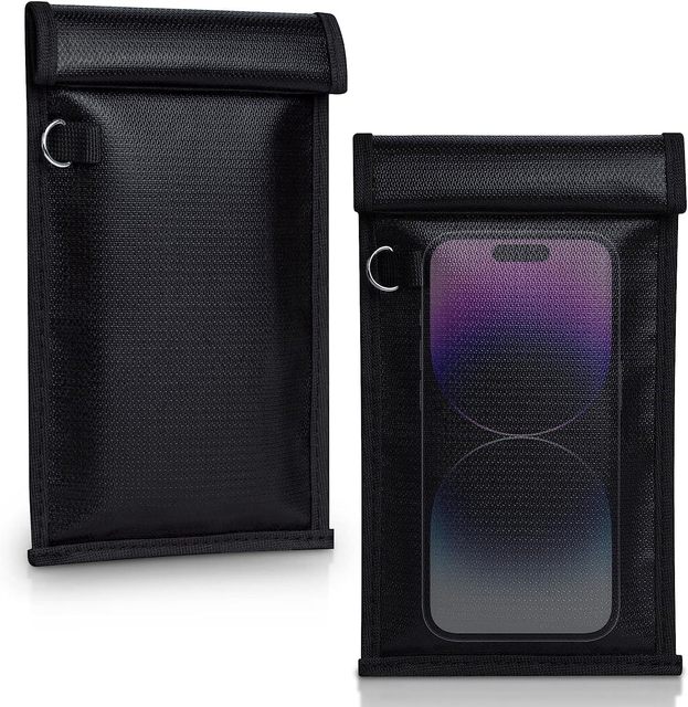 Signal Blocking Faraday Bag for Cell Phone Anti-Theft Key Fob Shield EMF GPS Location Info Security Card Protector Pouch