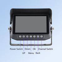 Nouvel écran de voiture sans fil 7 pouces HD 1080P étanche avec DVR intelligent et affichage de tableau de bord pour camion et camping-car