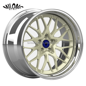 Roues à lèvres polies forgées en deux pièces pour Bmw M2 M3 M4 M5 pour Porsche 992 Gts Carrera 911 pour Lanborghini <span class=keywords><strong>Aventador</strong></span> Svj pour Dodge - Product Image 1