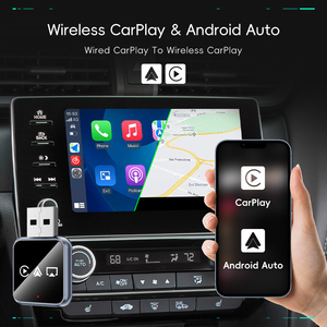 Универсальный адаптер 3-в-1 для беспроводного CarPlay, Android Auto и MirrorLink, <span class=keywords><strong>USB</strong></span>-адаптер для автомобиля, оранжевый, для AirPlay - Product Image 6