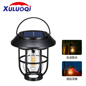 Lanterne solaire de camping Rocky, lampe d'urgence LED rechargeable avec poignée - Product Image 2