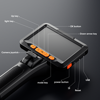 Endoscope HD 1080p avec rotation à 360° °   Double caméra pour les inspections des tuyaux et des moteurs