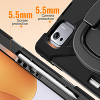 Xiaomi 7S Pro için 12.5 inç 2025 tablet sağlam defender kılıf dahili kavrama ve omuz kemeri