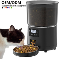 Distributeur automatique de nourriture pour chats et chiens, grande capacité 4L, respectueux de l'environnement, avec charge, WiFi intelligent, surveillance vocale et vidéo à distance