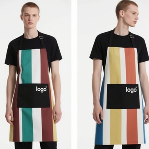 Thicken Canvas Work Tool Aprons Kitchen Chef Apron with <b>Pockets</b> for Restaurant <b>Coffee</b> Shop Gardening - Product Image 4