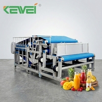 Industriële 20 ton per uur bandtransport sapcentrifuge machine, hoge capaciteit appel- en perensap extractor productielijn