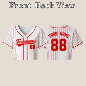 Custom Women's Sports <b>Crop</b> <b>Top</b> Team Logo Name Number Casual Summer Game Day Wear Wholesale - Product Image 4