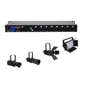 Kabel Sinyal Dmx512 Amplifier 8 Arah, 8ch Dmx Splitter untuk Konsol Penerima Pemancar Dmx