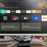 TV Box Inteligente 2025 Mortal Q1 Android 14.0 Quad Core 4K con BT5.0 WIFI6 Portátil
