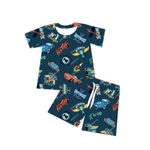 <span class=keywords><strong>Ensemble</strong></span> d'été populaire pour garçons : T-shirt à manches courtes et short, imprimé personnalisé <span class=keywords><strong>de</strong></span> haute qualité, ample et confortable, deux pièces pour bébés et enfants, vêtements quotidiens - Product Image 6