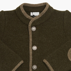 Enfants classique laine veste avec garniture garçons filles automne <span class=keywords><strong>hiver</strong></span> vêtements d'extérieur manteaux enfants espagnol Boutique vêtements - Product Image 4