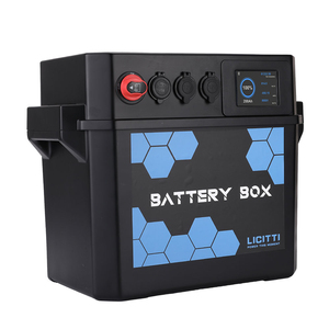 Boîte de <span class=keywords><strong>batterie</strong></span> de refroidisseur solaire Powerbank Station pour accessoires de <span class=keywords><strong>camping</strong></span> marin rechargeables Lifepo4 Eu Bank 12V 100Ah - Product Image 4