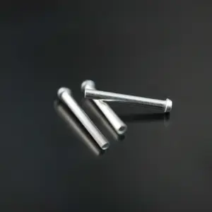 Factory Direct Sale Aluminum Rivets Fastener Custom Rivet Aluminum Iron Copper Flat Head Semi Tubular Metal Rivet