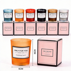 Bougie parfumée <span class=keywords><strong>de</strong></span> luxe 100% artisanale en cire <span class=keywords><strong>de</strong></span> soja dans un bocal en verre ambré, huile essentielle parfumée, pour la Saint-Valentin, Thanksgiving, Pâques - Product Image 3