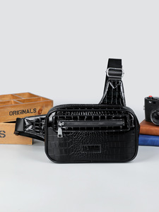 Bolso bandolera vintage nuevo con diseño de cocodrilo de PU, bolso de hombro para hombre, ligero e impermeable para verano - Product Image 3