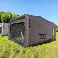 Tente gonflable de luxe pour camping hivernal, capsule spatiale, quatre saisons, imperméable, Oxford PVC, grande taille, pour temps froid, chaude et confortable