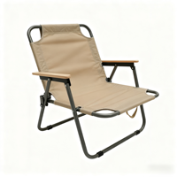 Chaise pliante Kermit moderne de grande taille - Chaise de randonnée portable pour l'extérieur, cadre en acier carbone pour le jardin, le pique-nique, le camping, logo personnalisé