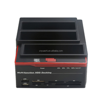 Base de Conexión USB 3.0 para Discos Duros SATA, Base de Conexión Universal de 3 Bahías IDE SATA USB 3.0, Duplicador de Discos Duros USB 3.0