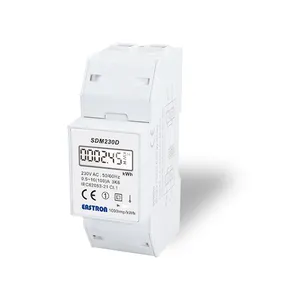 SDM230D Duy Nhất Giai Đoạn Hiển Thị Din Rail Năng Lượng Mét với Một Đầu Ra Xung