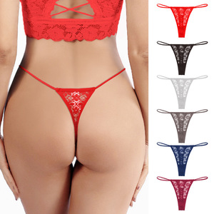 Hot Sale Frauen Tanga Unterwäsche Höschen Damen Atmungsaktiv Bequem Nahtlos Frauen Sexy Spitze T-Back Höschen - Product Image 2