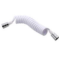 Haute qualité laiton écrou PVC Flexible rétractable tuyau de douche ressort court pour salle de bain eau plomberie qualité tuyaux de plomberie
