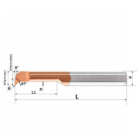 Barre de micro-perçage MQR pour acier au carbone, outils de perçage anti-vibration en carbure de tungstène, usinage de précision, petite ouverture, économique