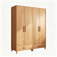 Armoire de rangement pour bébé en kit, organisateur de vêtements moderne autoportant en bois pour chambre à coucher, idéal pour villa