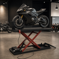 Plateforme élévatrice hydraulique électrique pour moto, table à ciseaux robuste, équipement d'atelier et de garage, kit d'outils de réparation