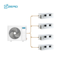 Hvac Slim Ventilconvettore Ad Acqua Canalisé Ultra Mince Horizontal Dissimulé 220V Fcu Ventilateur Bobine Unité Usage Domestique Roucoulement Pour Pompe À Chaleur